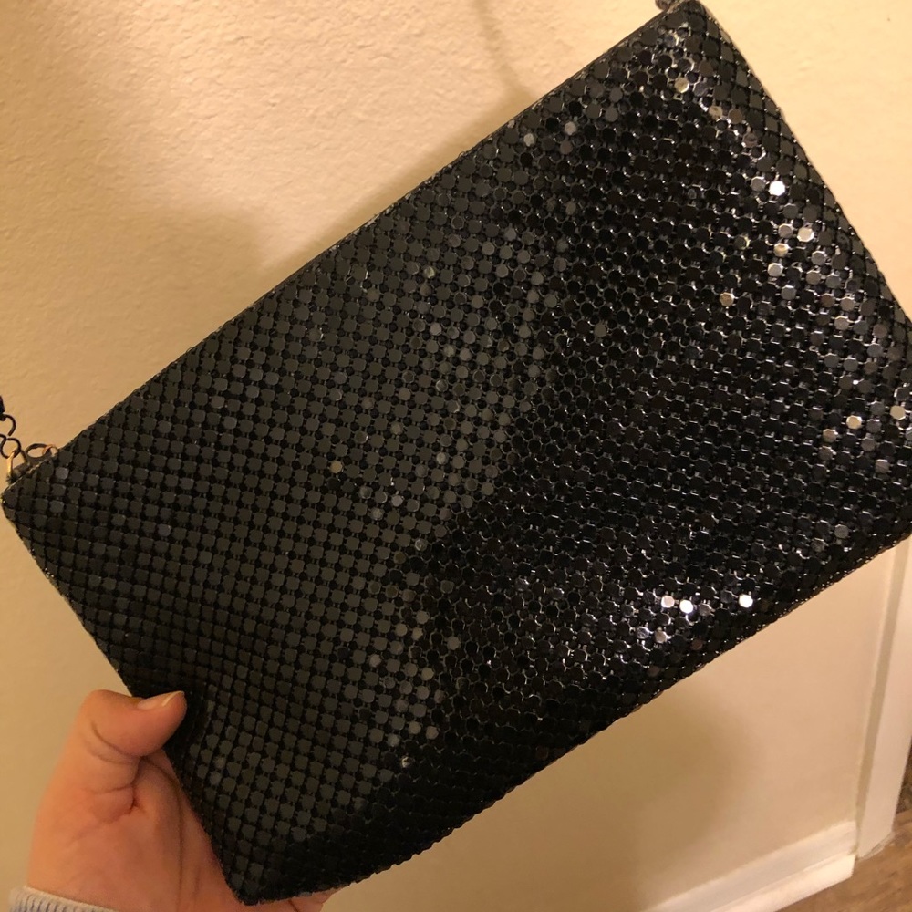 Black Sequence Hipster bag